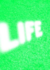 Ausstellung Logo für "Life" Installation von Olafur Eliasson.