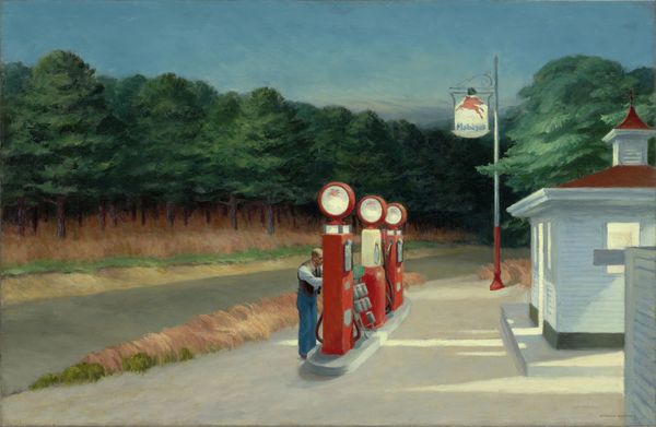 gas station painting